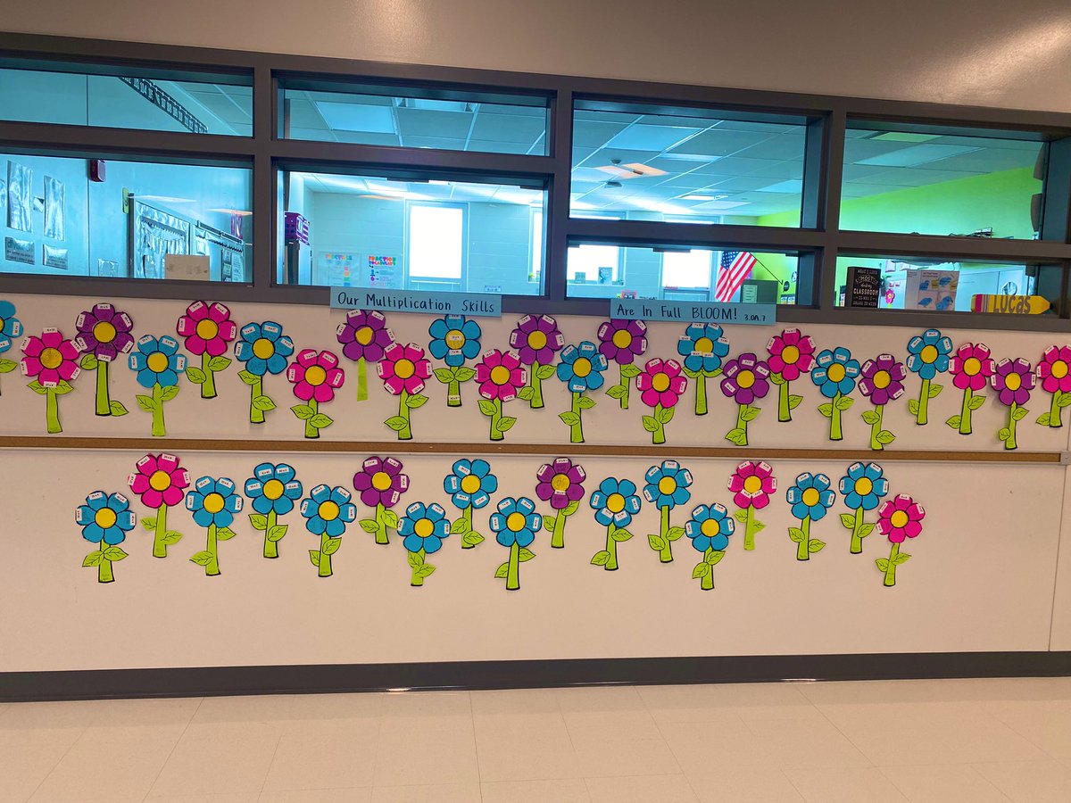 3rdwithMissL's tweet photo. Brightening the hallways before we head off to spring break! 🌼 https://t.co/cqFOrdPrLl