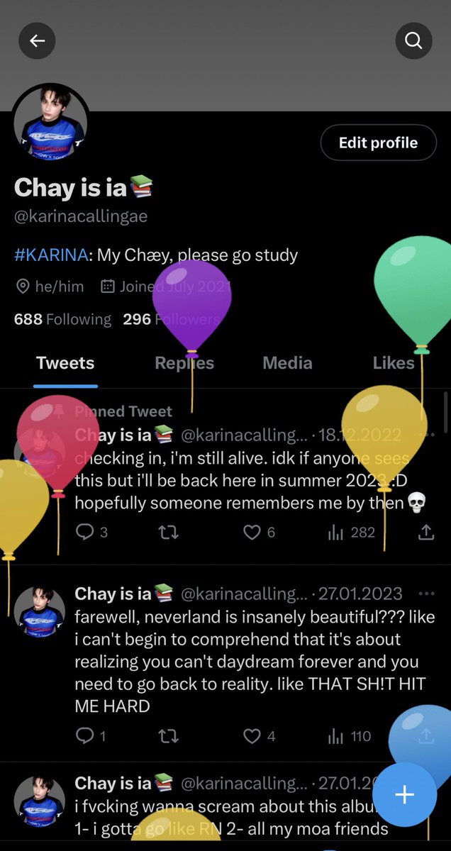 callningae's tweet image. temprorary comeback for my balloons #18 yass😫