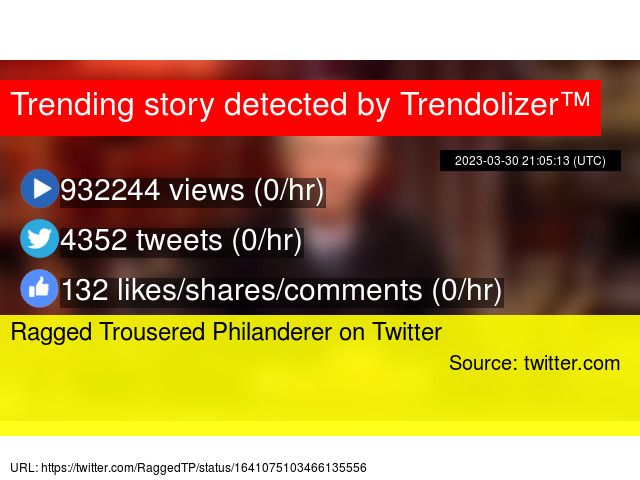 Ragged Trousered Philanderer on Twitter indyref.trendolizer.com/2023/03/ragged…