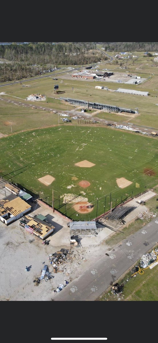 Day one was an absolute success, that’s not debris you see on our field. That is sand filled in the holes the storm left behind for us. Just like the storm left us holes in our lives, we will fill them in and rebuild. Thank you to EVERY single person involved