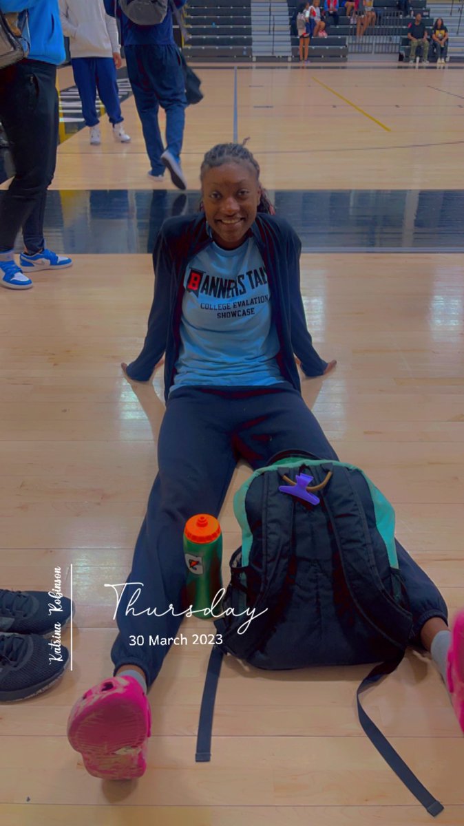 Class of 24 Taliah Martin attended the SheHoops x Coach Cooper Evaluation Showcase after competing in a track meet! Way to work Taliah! @CoachRobIHS @sambacker61 @thecoachbeach