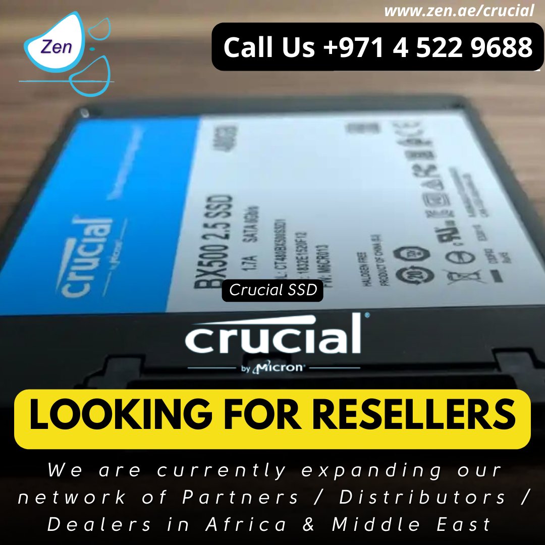 zenitdxb's tweet photo. Crucial SSD / Storage ZenIT: Take advantage of our Partner Program to drive growth! #Dubai https://t.co/JJrWb0fiZK
#ssd #hdd #gaming #gamingpc #computer #pc #ram #gamer
#zenit #zenitdxb #zenitdubai #crucialmemory #crucialssd #portablessd #dubaibusinessman #onlyzenit #ThinkPad https://t.co/QkW3WqGNa6