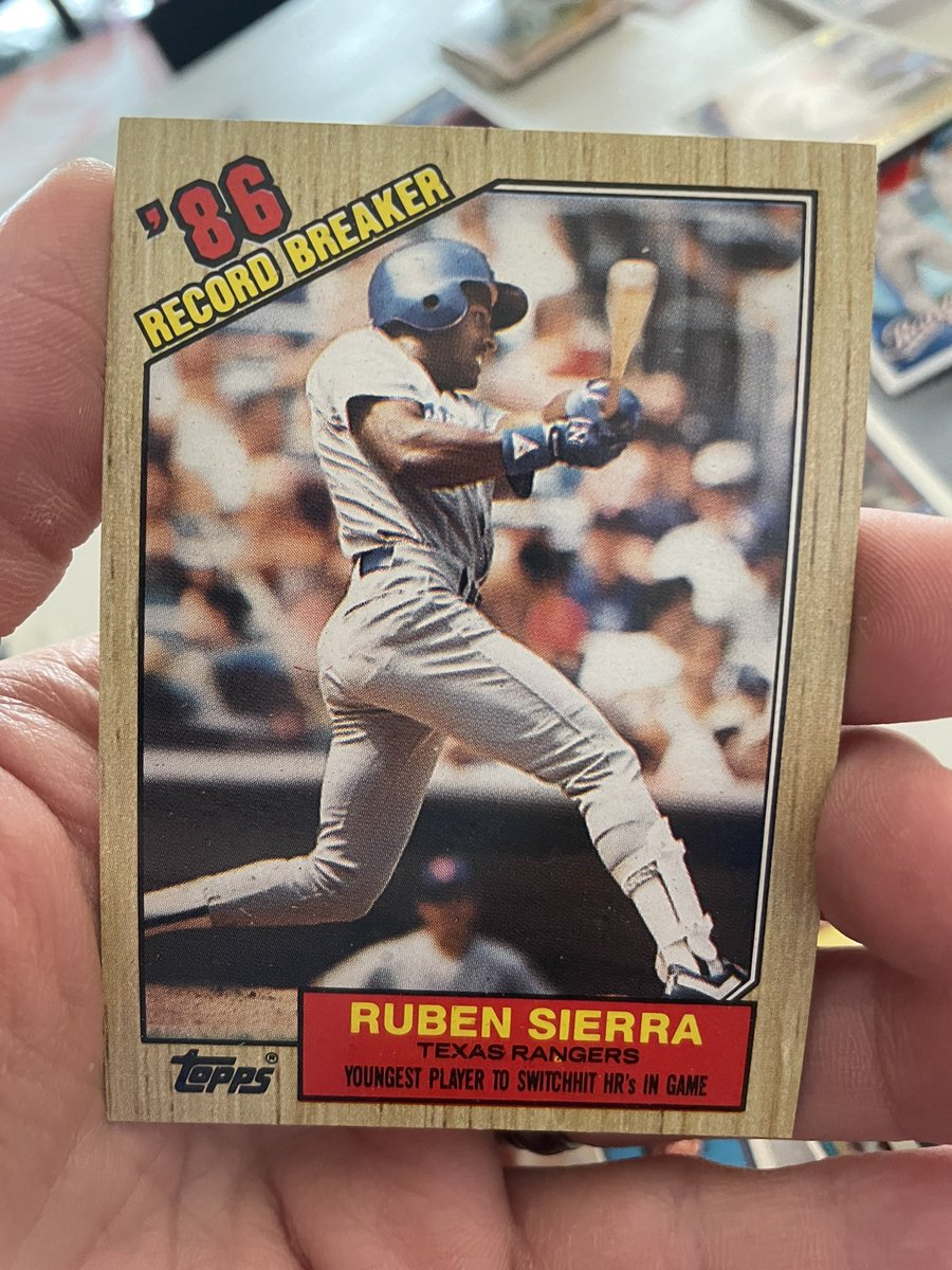 TXBaseballCards's tweet photo. Batting 5th in my TXBASEBALLCARDS #OpeningDay lineup is the record breaker himself #StraightUpTX #TexasRangers #baseball #rangers https://t.co/MtrWUifix0
