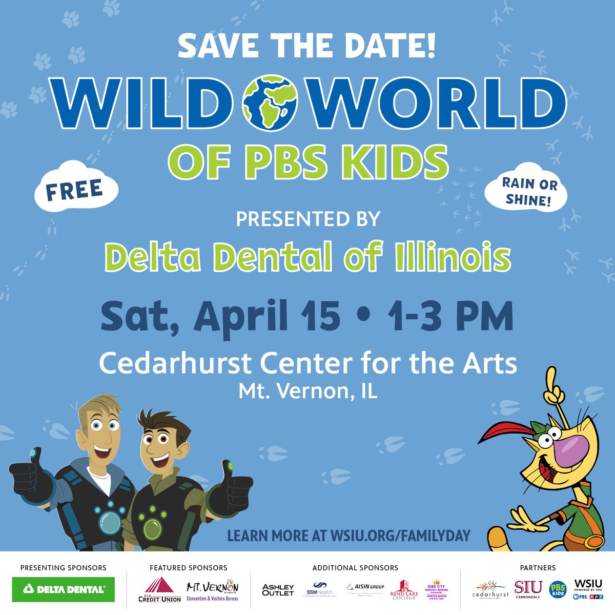 Join us for this FREE, family-friendly event! Guests will receive an Illinois Department of Natural Resources activity booklet to encourage youngsters to learn more about Illinois’ state symbols and history.