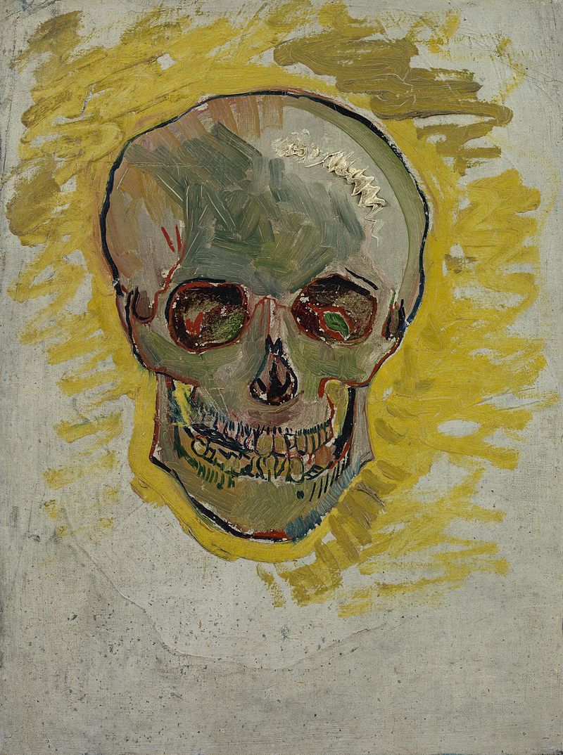 And three mysterious skulls, one of which is smoking a cigarette...