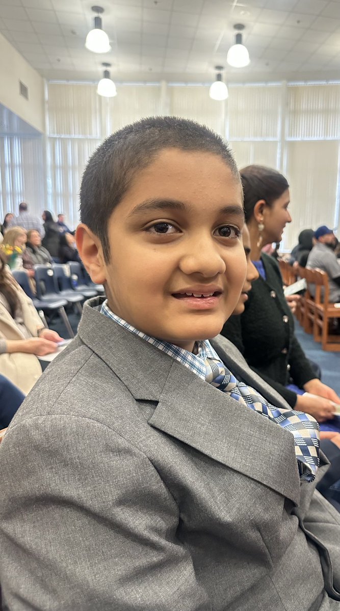 UnsworthPrinc's tweet photo. Celebrating our SUPERSTAR 5th grader, at the Every Student Succeeding Celebration! He is an inspiration! #SunPride #ShineBright https://t.co/rO3K45L6kJ