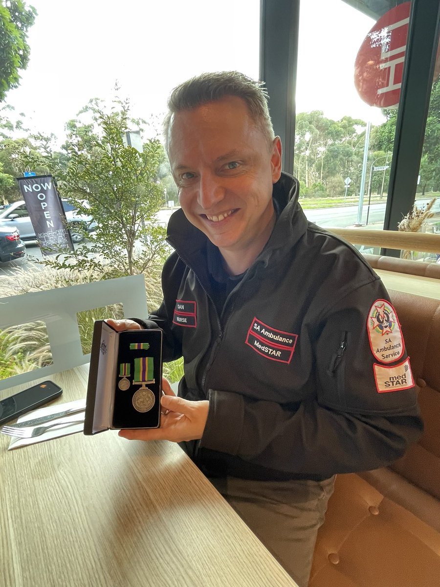 Congrats to Dan, our Director of Nursing who has been awarded an Australian Operational Service Medal. The AOSM recognises Dan’s contribution, alongside other ADF personnel, in the evacuation of Afghan people back to Aus. It’s an honour to have Dan as part of the SAAS family