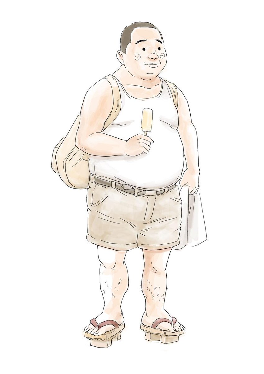 「今日はいい天気なんだな 」|おてんば丼のイラスト