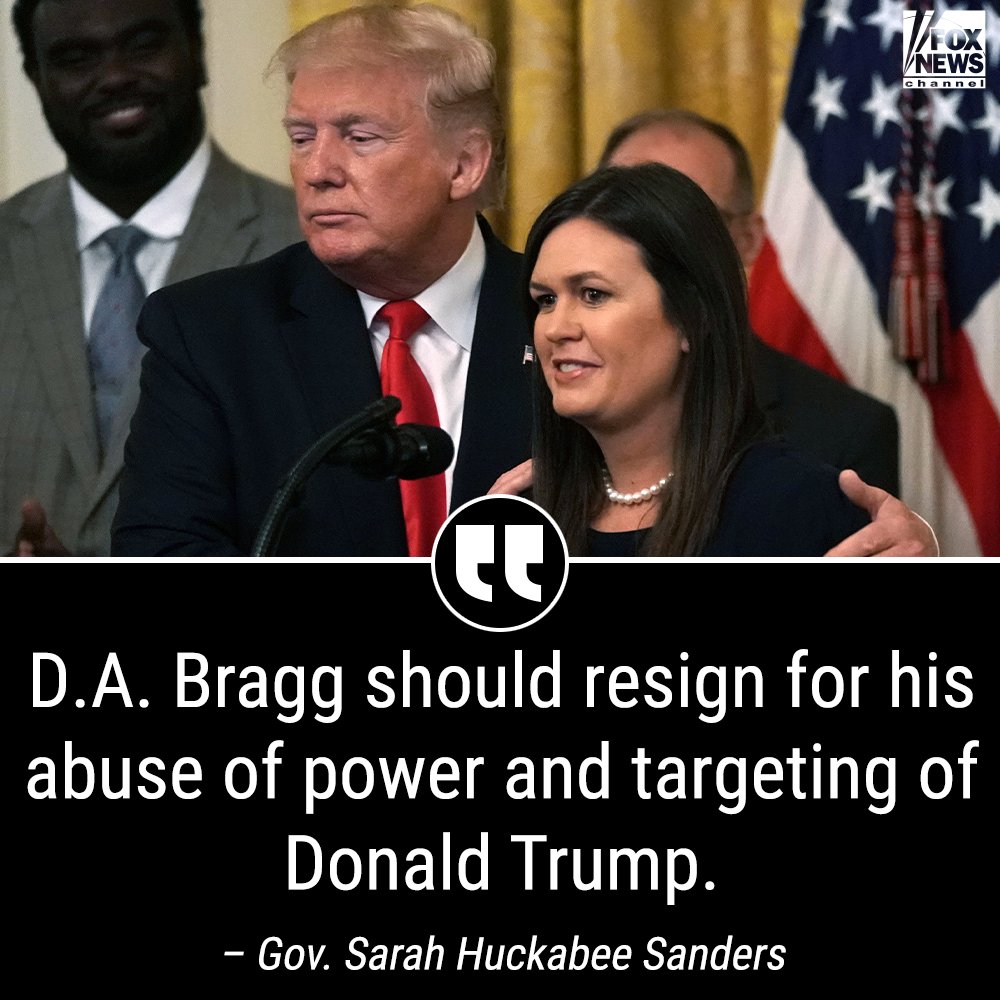 'UNITED IN OPPOSITION': @SarahHuckabee puts Democrats' on blast for politicizing America's justice system. fxn.ws/40Nbd9V