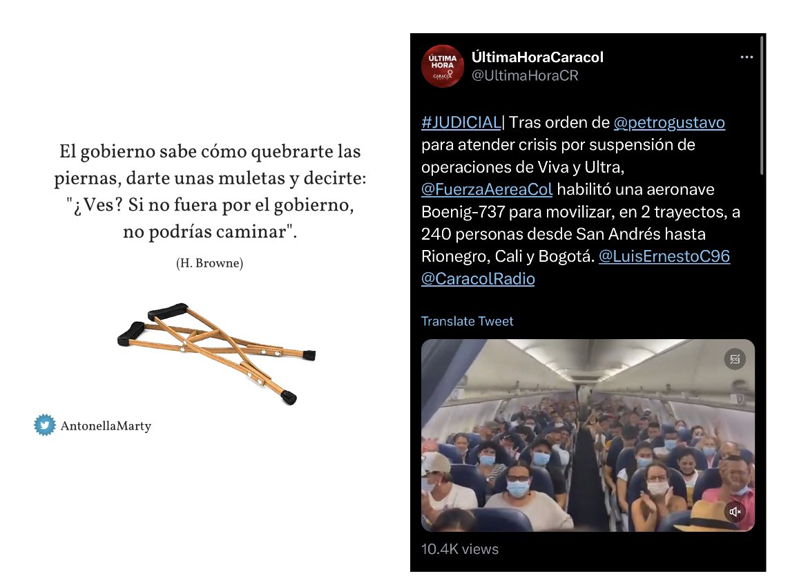 Tluisito007's tweet photo. ❌EL GUERRILLERO TE QUEBRARÁ LAS PIERNAS, LUEGO TE DARÁ MULETAS Y AL FINAL TE CONVENCERÁ DE QUE GRACIAS A EL PUEDES CAMINAR❌
#LaManipulaciónDePetro
#SomosCapsula
#PetroEsUnaVerguenza
#DesgobiernoDePetro https://t.co/TIJxHZ91dv