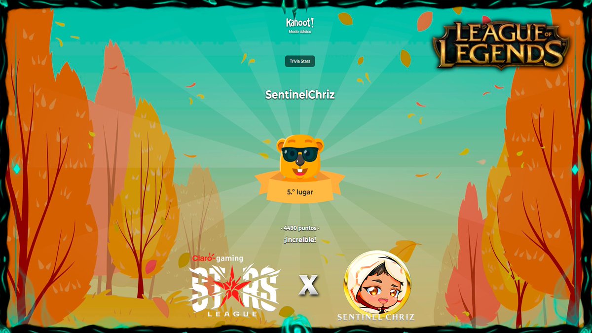SentinelChriz's tweet photo. 5to lugar en la participación de la trivia por la @LVPperu ... un bonito recuerdo me llevaré.
GG pinche @CebollaLoL 😂
.
CdC para 🐻@GoBears_Oficial
.
👾Mis redes: https://t.co/14zqLEQONv
.
#LeagueofLegends #LoL #CreadordeContenido #LVPPeru #LoLPeru #Streamer https://t.co/0ehyVqCq7T