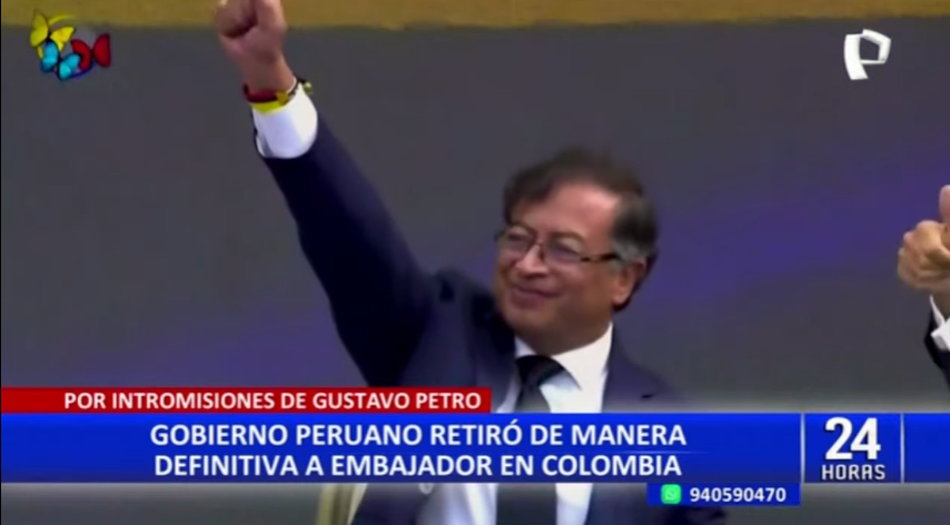 PanamericanaTV's tweet photo. 🔴 #EnVivo | #Retiran embajador peruano de Colombia por constantes intromisiones en asuntos internos
#PanamericanaTelevisión #PanamericanaNoticias #24Horas | Más detalles en ► https://t.co/NDeYp3E0yA https://t.co/tm1jRDF6I1