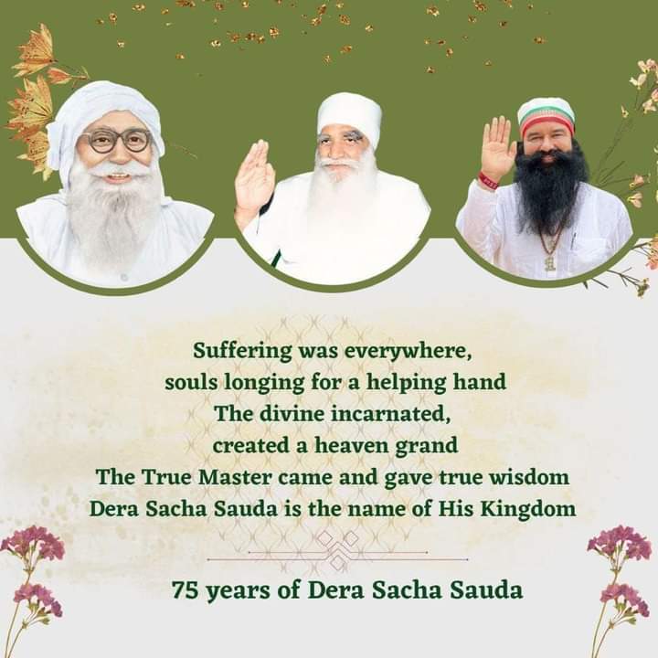 inarshdeep01's tweet photo. Shah Mastana Ji Maharaj laid the foundation of Dera Sacha Sauda on April 29, 1948. Tomorrow is the begining of this month! 156 welfare works have @Gurmeetramrahim to save the dying humanity and volunteers are all geared up to celebrate this month. #1DayToFoundationMonth
#DSS https://t.co/fvdeI735qY