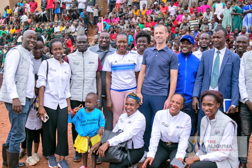 MagicLeft11's tweet photo. Appreciation post! Since @RitahAliguma asked me to join @AligumaFound in 2018, many 'big' doors have opened. Some have closed bt who cares? Was a privilege to host when @UEFA president @aleksandercefer visited our Acholi Quarters slums projects. So therapeutic &amp; satisfying! #FBF https://t.co/zLRncvjU2q