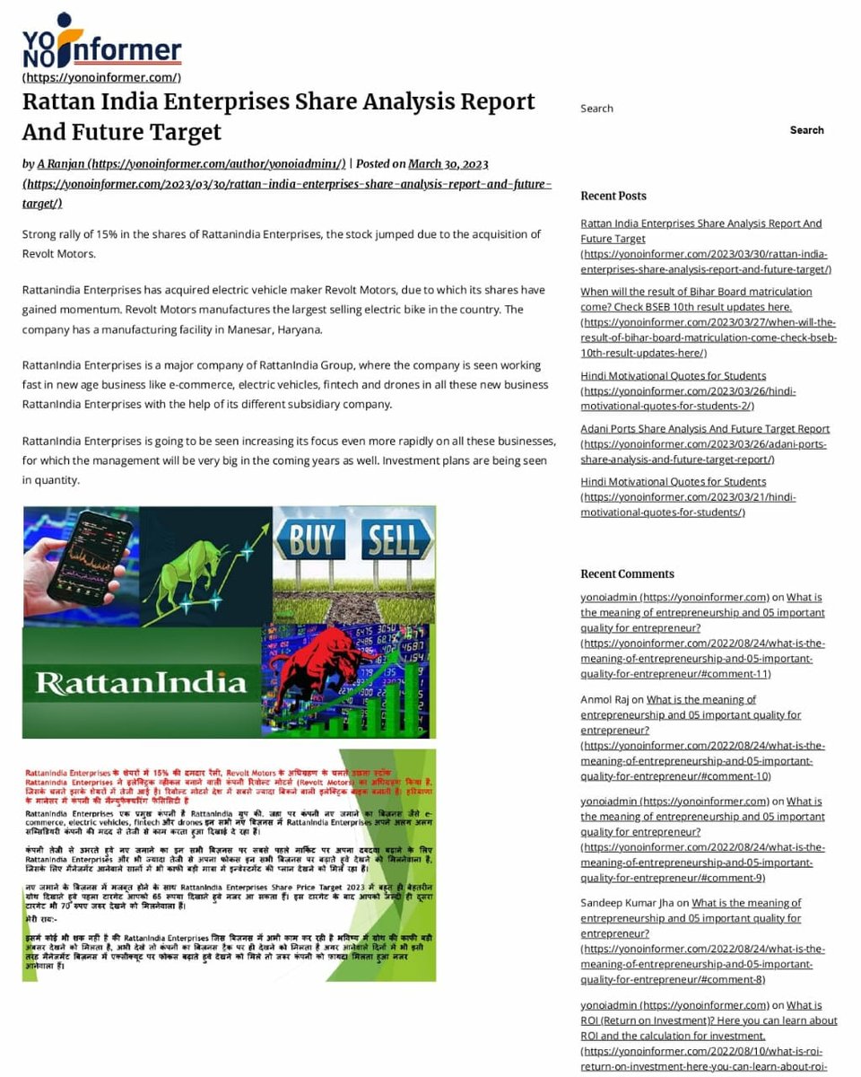 jha_rangu's tweet photo. Rattan India Share Analysis
Website - https://t.co/DdY5uhTCUL
#news #yonoinformer #Travel
#share #sharemarketindia #stocks #technology #business #MONEY https://t.co/IyFLOZmHUs