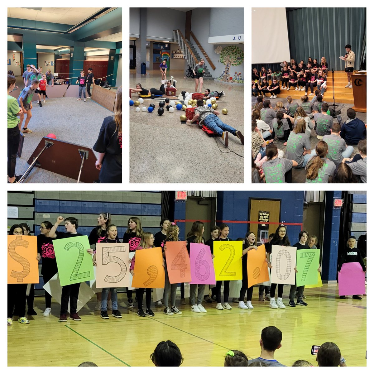 Favorite night of the school year- 14th #CCMS #miniTHON @fourdiamonds! Awesome night of fun, and $25,462.07 raised #FTK! Thanks to @RodkeyReading, students, and staff for your support! @MrBurtonCLSD @CCMS_PSP