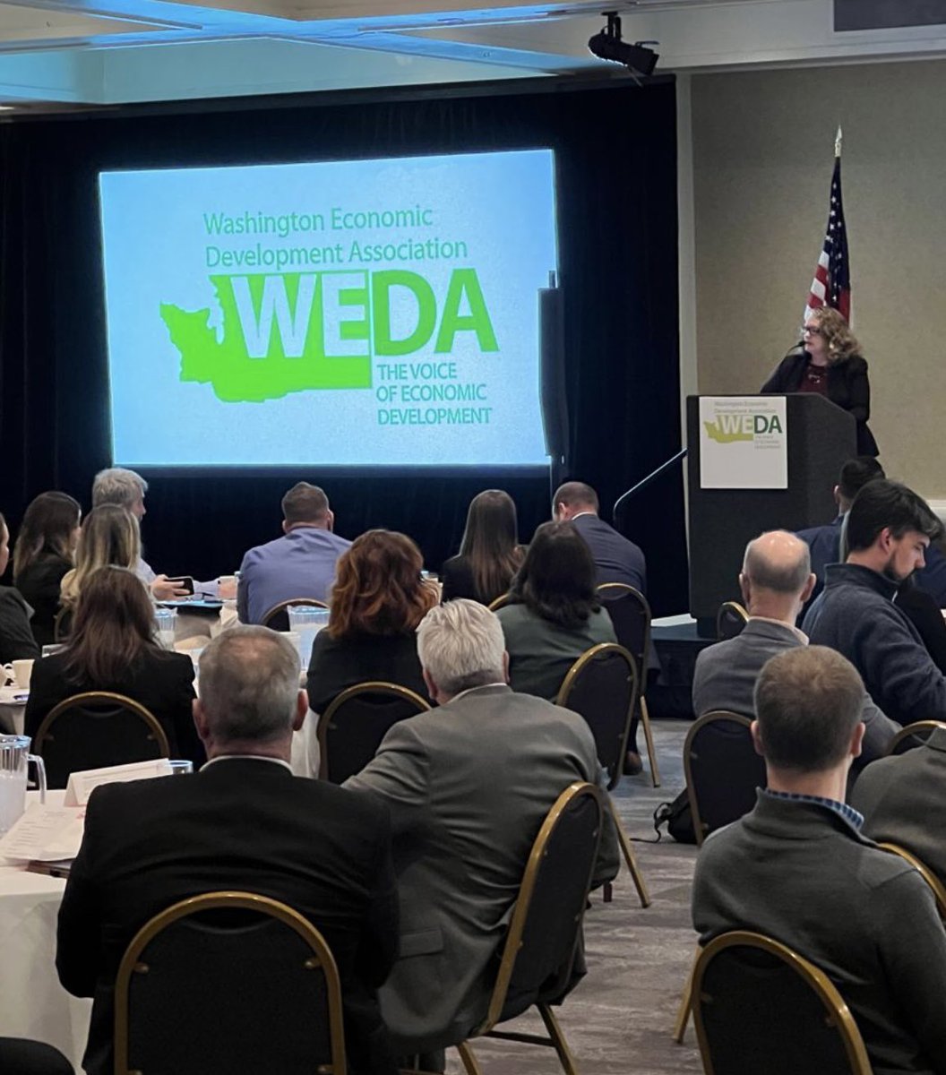 It was great to visit Olympia this week for the @WashingtonEcon1 (WEDA) Conference and be among so many inspiring economic leaders and partners. Great things are happening in Washington state. #community #vitality #madeinwa #washingtonmfg #partnerships #economicdevelopment
