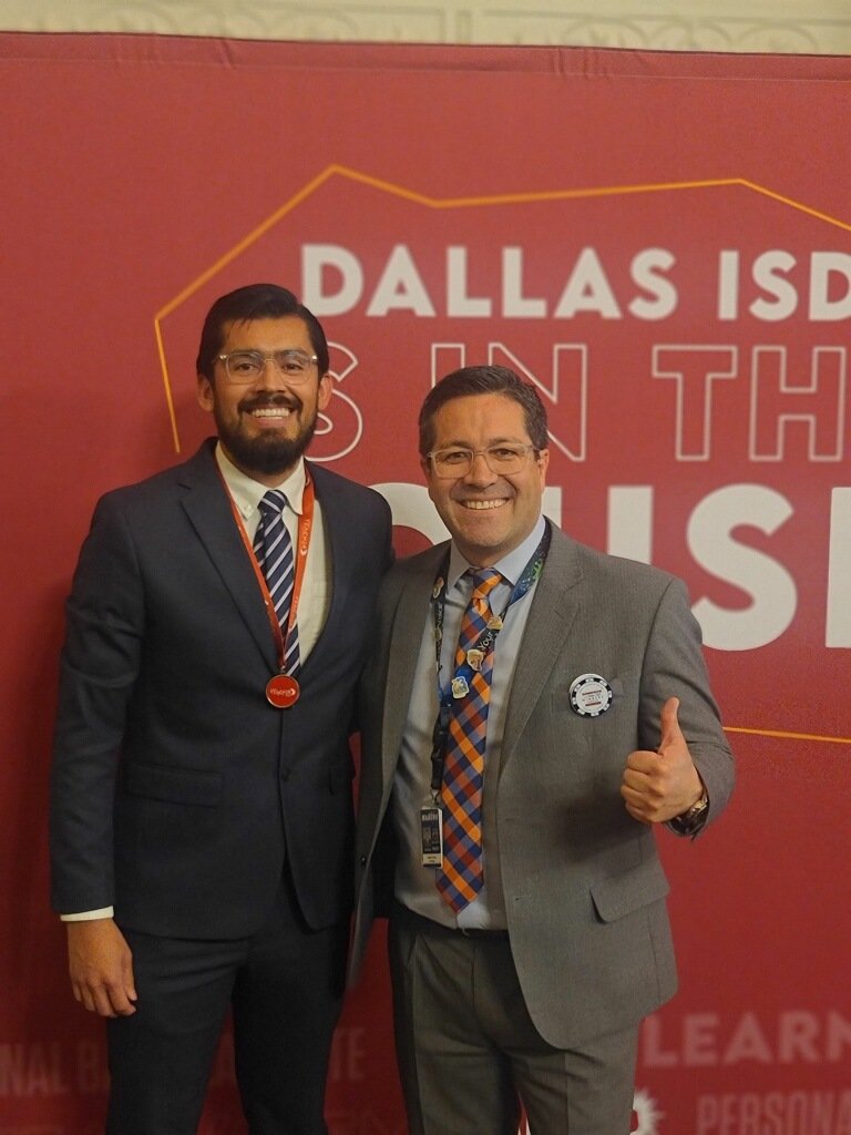 Congratulations to Ivan Medina, Marcus' Teacher of the Year and now DISD Elementary Teacher of the year finalist. <a href="/DallasISDSupt/">Dr. Stephanie S. Elizalde</a> <a href="/Marcus_Mustangs/">Marcus Leadership Academy</a>