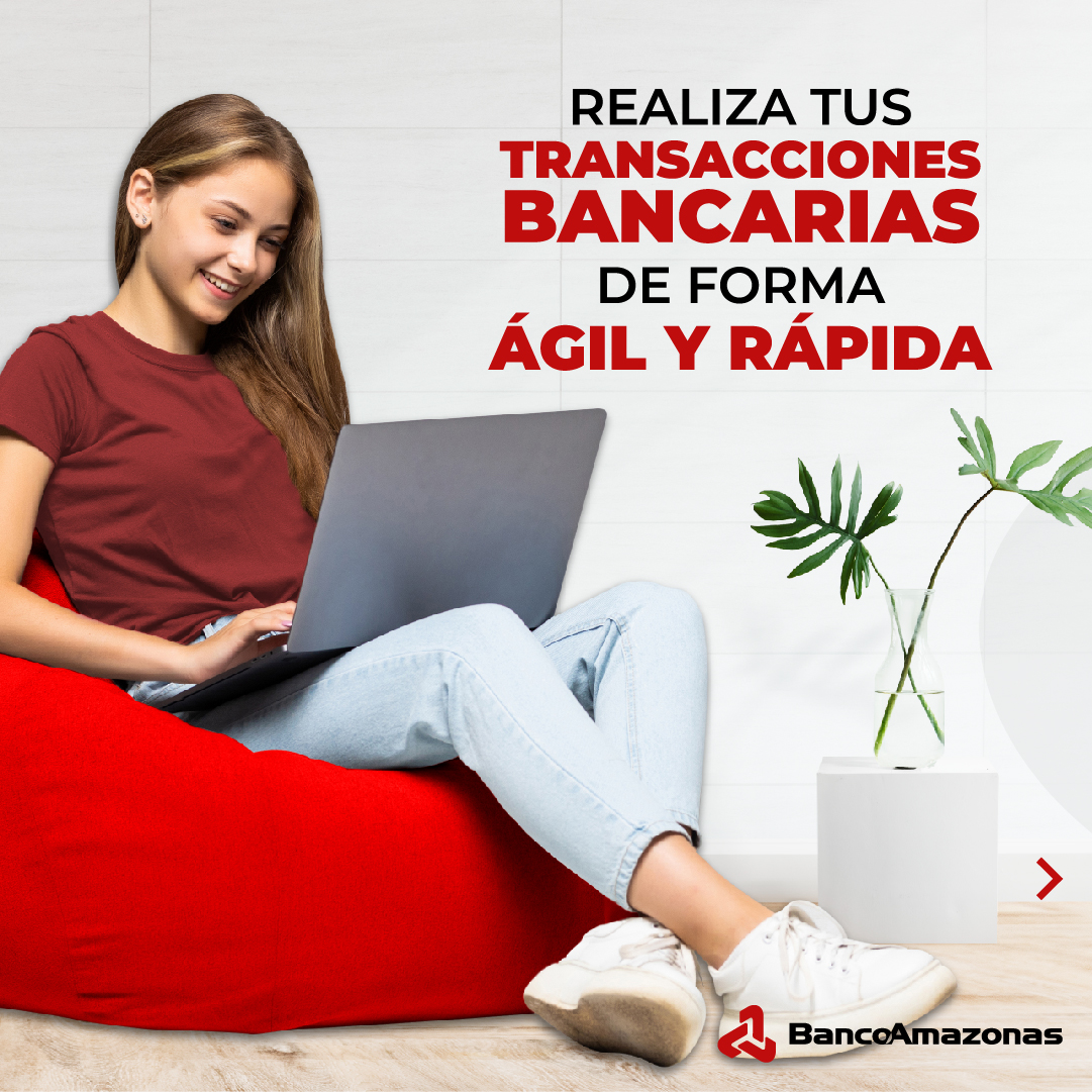 BancoAmazonasEc's tweet photo. Realiza tus transacciones bancarias digitales desde la comodidad de tu hogar u oficina.

Recuerda que también brindamos atención en nuestras sucursales.

Nuestros canales:

💻Banca Web
📱Banca Móvil
🏢Ventanillas

Y en agencias cercanas de ServiPagos 
#BancoAmazonas #ServiPagos https://t.co/fwfOsmX0fX