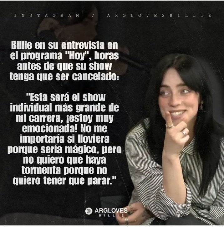 El spoiler de la billie.