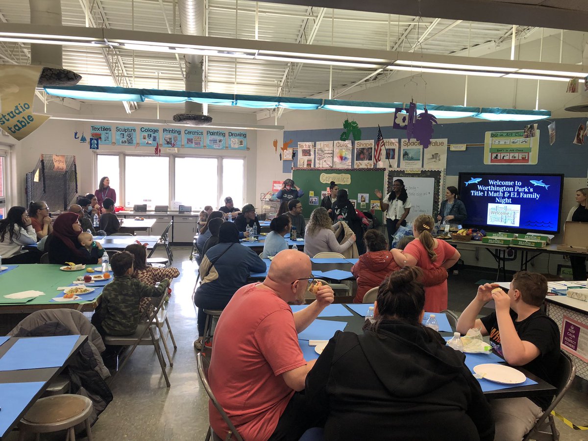 So thankful for all of the families who came out for Math Title &amp; EL Family Night tonight. Special thanks to our amazing staff for making tonight possible! #ItsWorthIt #ParkSharks 🌎🦈💙