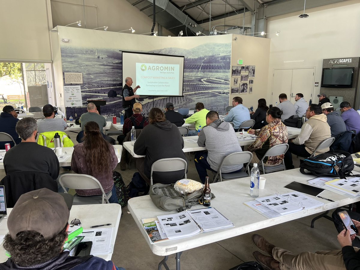 CompostPro's tweet image. “We all need to be better composters” Dave Green, COO of Agromin, on the importance of compost training.  #compost #composting