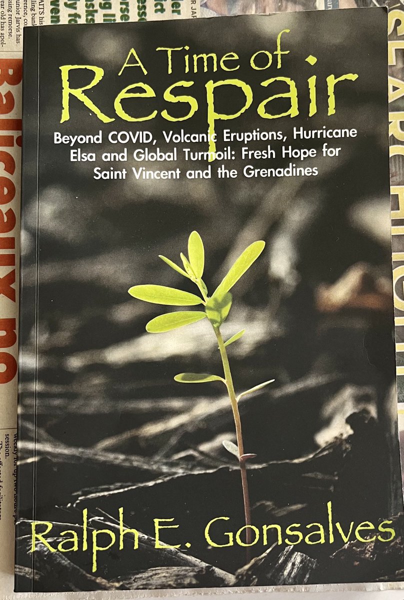 FSideroff's tweet photo. #respair #ralphgonsalves #mustread #author #SVG #stbincentandthegrenadines #beyondcovid #volcaniceruption #globaltormoil #freshhope https://t.co/LqXyCI2Etx