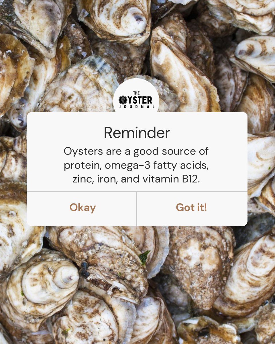 Just a friendly reminder. 🦪 #oysters