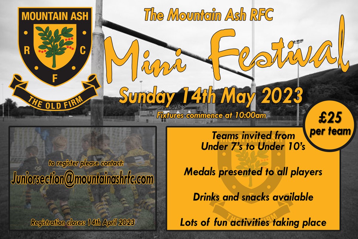 chrislegs's tweet photo. MARFC Mini &amp; Junior Section would love for you to take part in our festival - contact: juniorsection@mountainashrfc.com @BonyJuniors https://t.co/qyhgB2dxuw