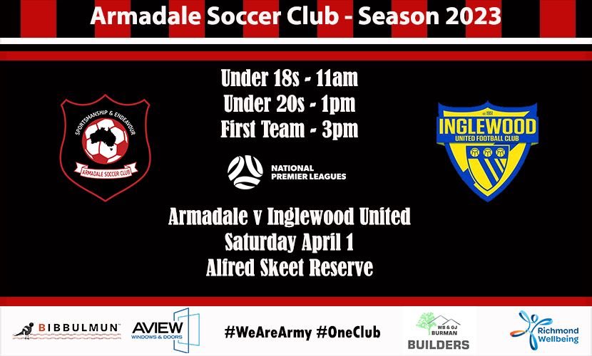 We preview Saturday’s NPLWA Men’s clash with Inglewood United at Alfred Skeet Reserve #WeAreArmy #OneClub    Check out at - facebook.com/armadalesoccer…