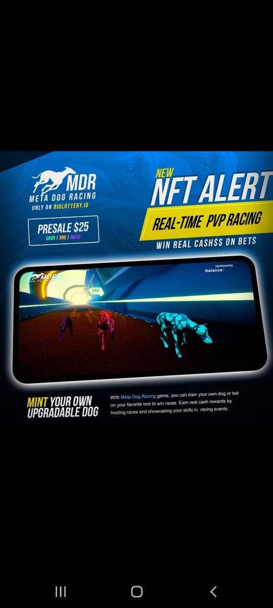 Meta Dog #Polygon #NFT #PreSale is Now Live. Paste the link below in your dapps browser. $25 worth of BNB, .08 BNB currently. 🔥Airdrops one week from today at close of the Meta Dog presale!! 🔥 🤴🤴🤴 and 👸👸👸 LFG! get those (MDR) Meta Dogs🐕 biglottery.io/mdr/presale