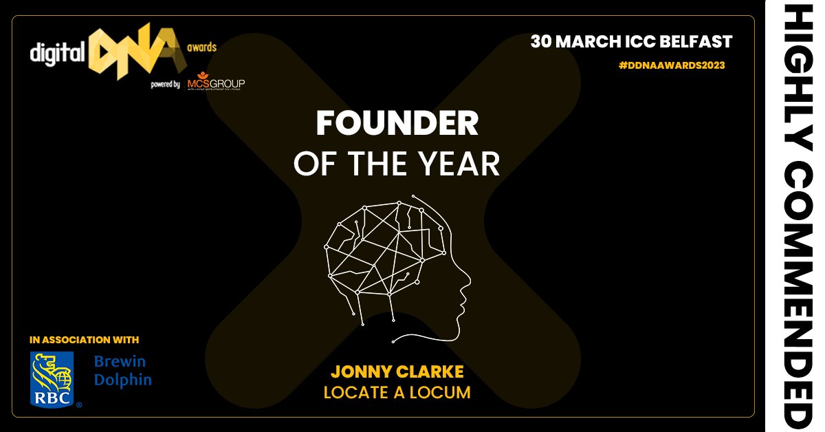 DigitalDNAHQ's tweet photo. Congratulations to Jonny Clarke from @locatealocum for being recognised as the Highly Commended Founder of the Year! 

In association with @brewindolphin 

#DDNAAWARDS2023 #digitaldnaawards2023 https://t.co/xMiu0Ij5Ix