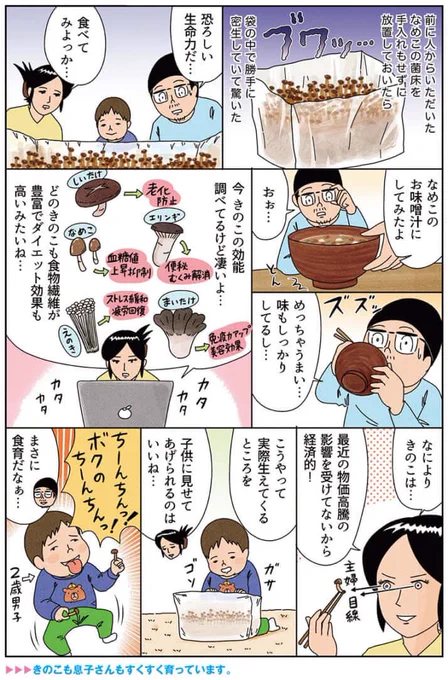 健康漫画「きのこの効能」
#俺は健康にふりまわされている 