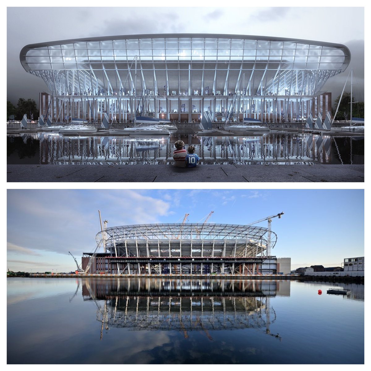 Wow, things are getting exciting!  Thanks Everton Stadium for the amazing photos!  #bramleymooredock #evertonstadium #EvertonFC