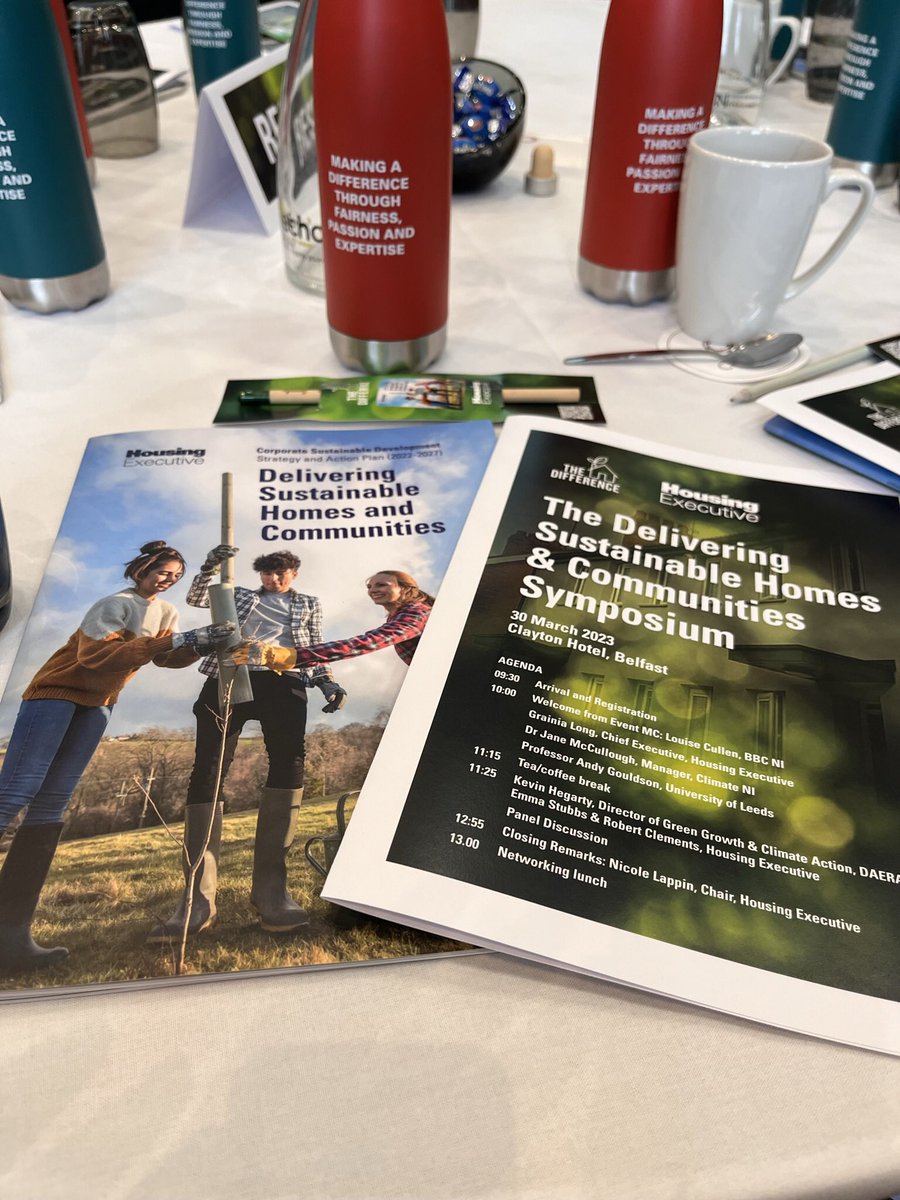 Energised and enthused by today’s @nihecommunity Energy Symposium… a room full of partners talking about how we deliver low carbon climate resilient homes and places!