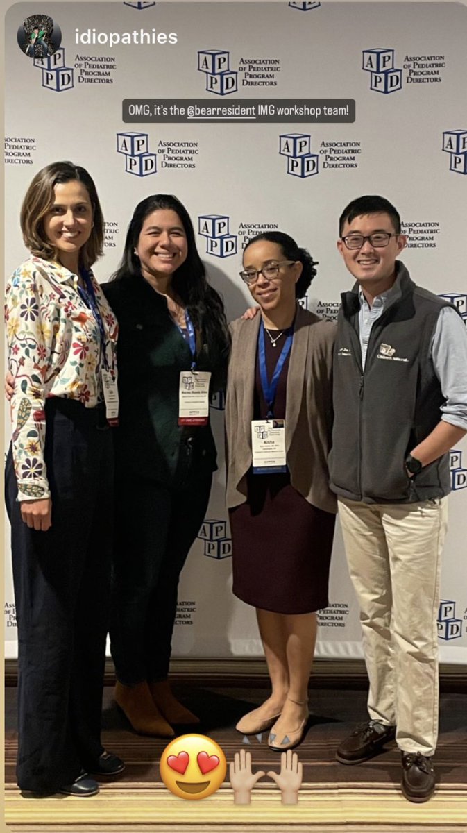 So proud of these amazing humans for representing the IMG taskforce at <a href="/ChildrensNatl/">Children's National Hospital 🏥</a> at <a href="/APPDconnect/">APPD</a>! @marisurueda <a href="/BearResident/">Children's National Pediatric Residency Program</a>