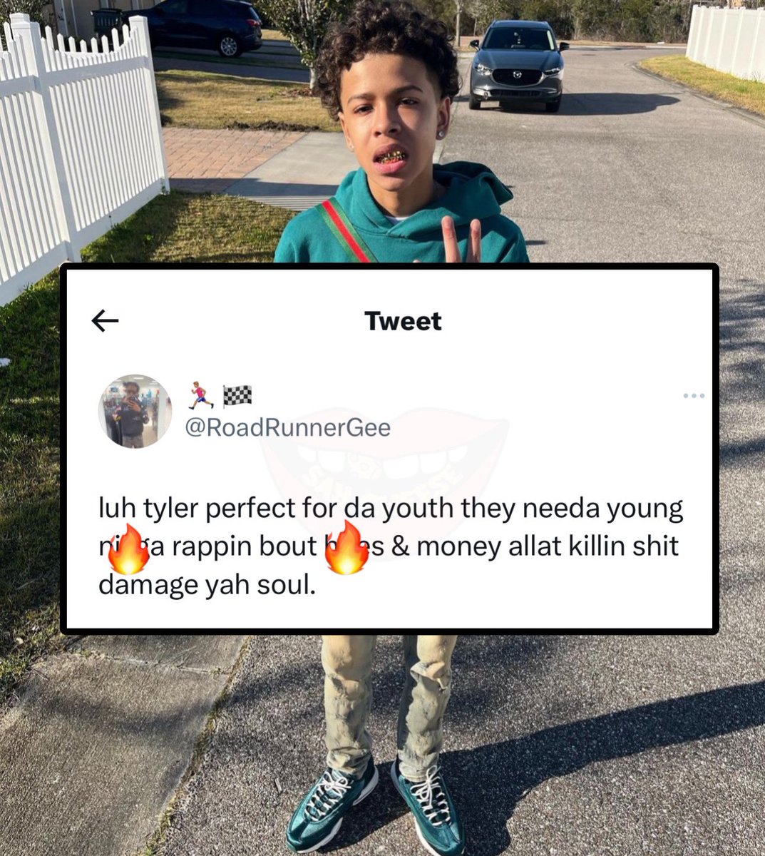 SaycheeseDGTL's tweet image. Is Luh Tyler saving the youth?? 🤔