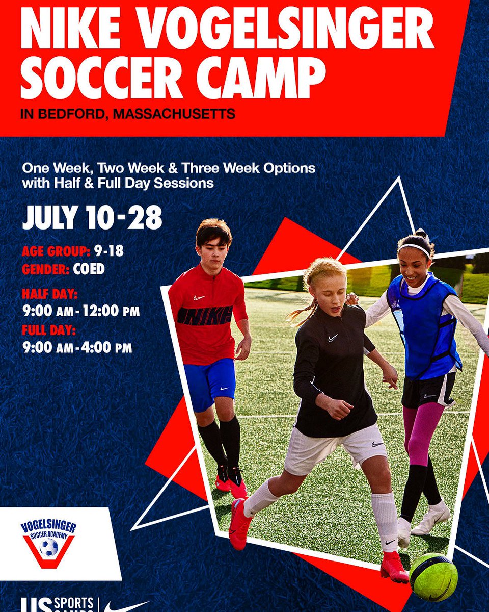 pgktraining's tweet image. Summer is right around the corner. Join us for three weeks of Soccer Camp in Bedford, MA. Visit our camp page for more info. ussportscamps.com/soccer/vogelsi…