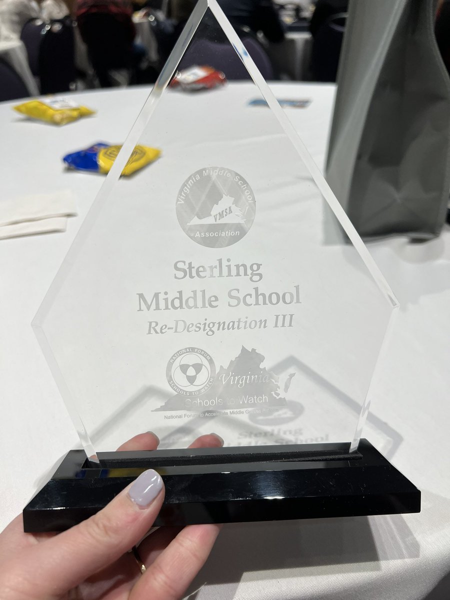 Honored to have worked to get our school re-designated as a schools to watch and to be there to accept the award!! <a href="/SterlingMiddle1/">Sterling MS</a>