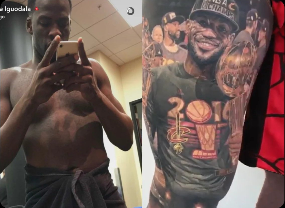 ProphetX_Hoops's tweet photo. Draymond's new ink 🔥🔥🔥 https://t.co/a9XwgbV5ij