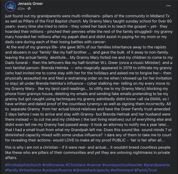 jenasis11's tweet photo. Why are lawyers not seen as accomplices when they assist their clients in getting away with stealing.. theft or crimes of any kind that were actually committed?
#RebootTheSystem #Lawyer #injustice #NotAboveTheLaw #ChangeTheLaws #thissystemisbroken https://t.co/hIOcZLDApQ