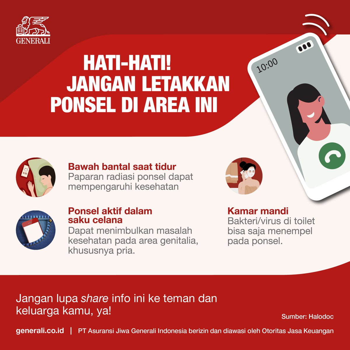 FannyChandra11's tweet photo. Meletakkan ponsel di area tertentu ternyata berbahaya! Simak apa yang menyebabkan hal tersebut berbahaya. https://t.co/DeNMfwW8DK