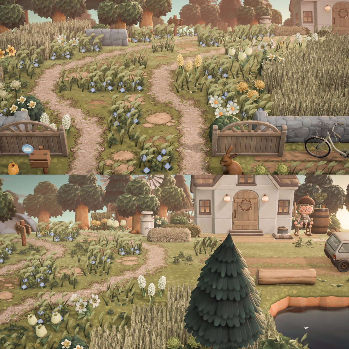 tried something a bit different with my pathing 🌾🌳🌼

preset is “brown sugar” by <a href="/kyuubi_crossing/">shannen 🌿</a>