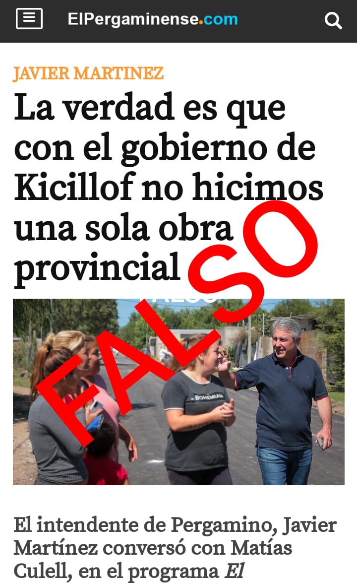 Carli_Bianco's tweet photo. El intendente de Pergamino @JMartinezPerga desinforma y miente cuando afirma, en un nota periodística, que la Provincia no hace obras para su distrito.

Veamos algunos datos que demuestran claramente lo contrario. https://t.co/ooKwzZRKak