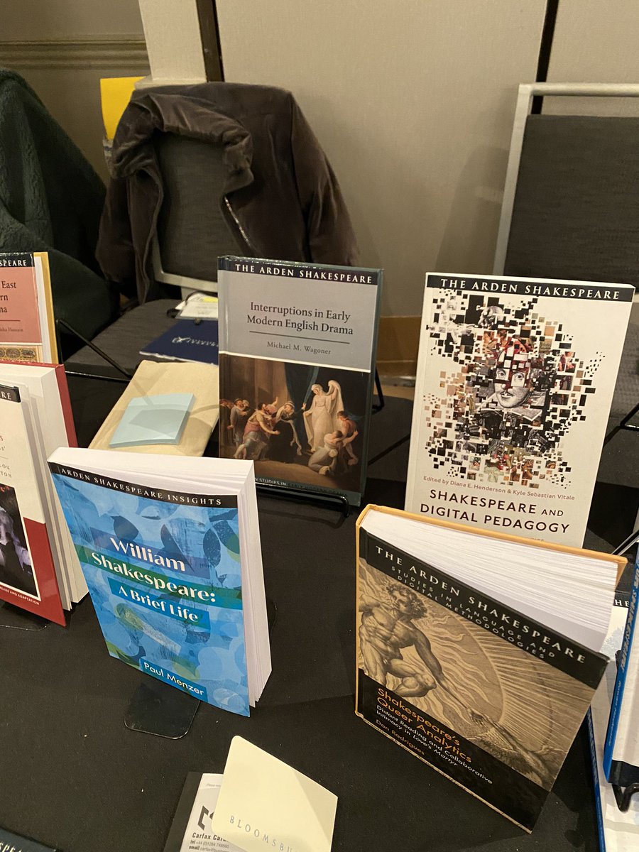 Michael M. Wagoner (@michaelmwagoner) on Twitter photo The book in the wild! So excited to see Interruptions in Early Modern English Drama among such amazing books! <a href="/Ardenpublisher/">The Arden Shakespeare</a> #Shax2023 The book in the wild! So excited to see Interruptions in Early Modern English Drama among such amazing books! <a href="/Ardenpublisher/">The Arden Shakespeare</a> #Shax2023