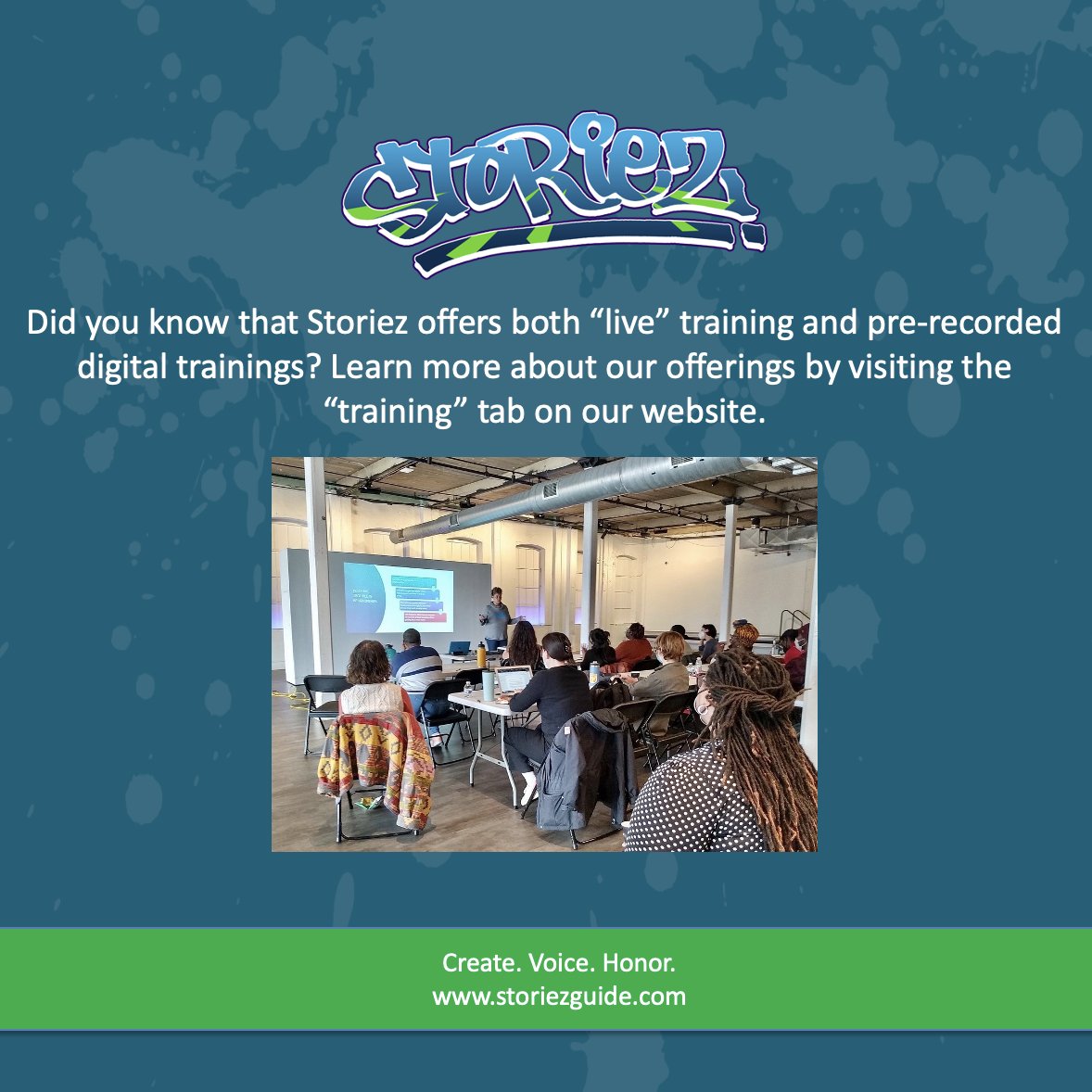 storiezguide's tweet photo. Learn more about the workshops we offer by visiting the "Training" tab on our website. #storiez #storiezguide #traumainformed #traumahealing #mentalhealth #socialwork #socialjustice #psychology #counseling https://t.co/86z48I9D4o