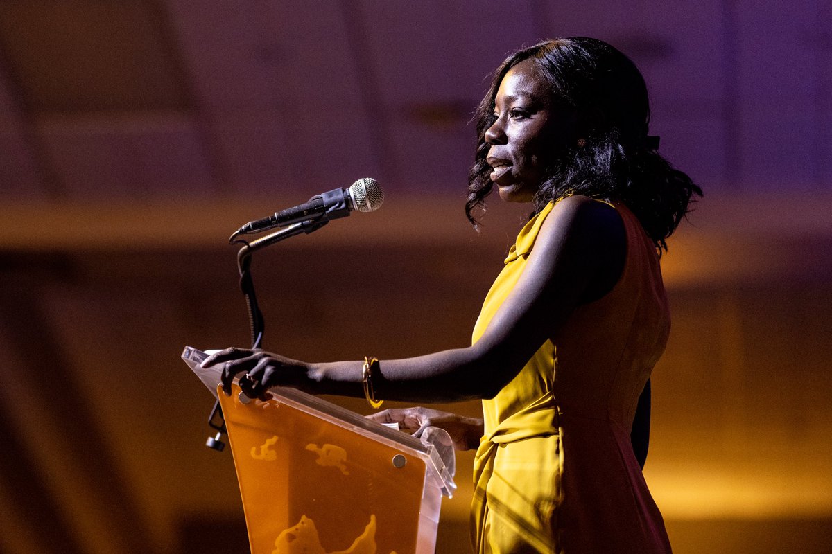 WLUAthletics's tweet photo. Thank you @barbara_yebuga for leading tonight’s #OWL2023 celebration! 

📸 @cbenderphoto https://t.co/cev3fCeEqS