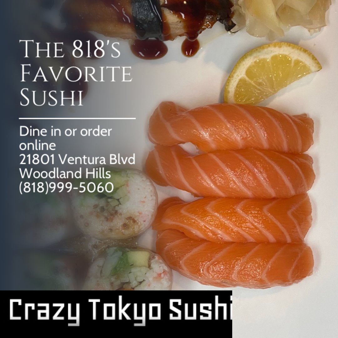 Experience the 818's favorite sushi . 
⁣
.⁣
.⁣
.⁣
.⁣
.⁣
#sfvsushi #bestsushiintown #sanfernandovalleyeats #sushisfv #yourfavoritesushi #sushilovers #sushiwoodlandhills #woodlandhills #sanfernandovalley #sushitime🍣
