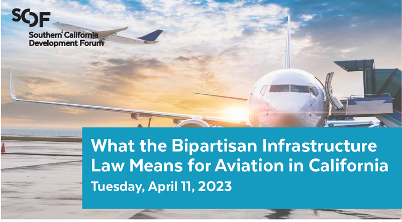 SoCalDevForum's tweet image. What the Bipartisan Infrastructure Law Means for Aviation in California - Tuesday, April 11, 2023
conta.cc/3zlBZKY