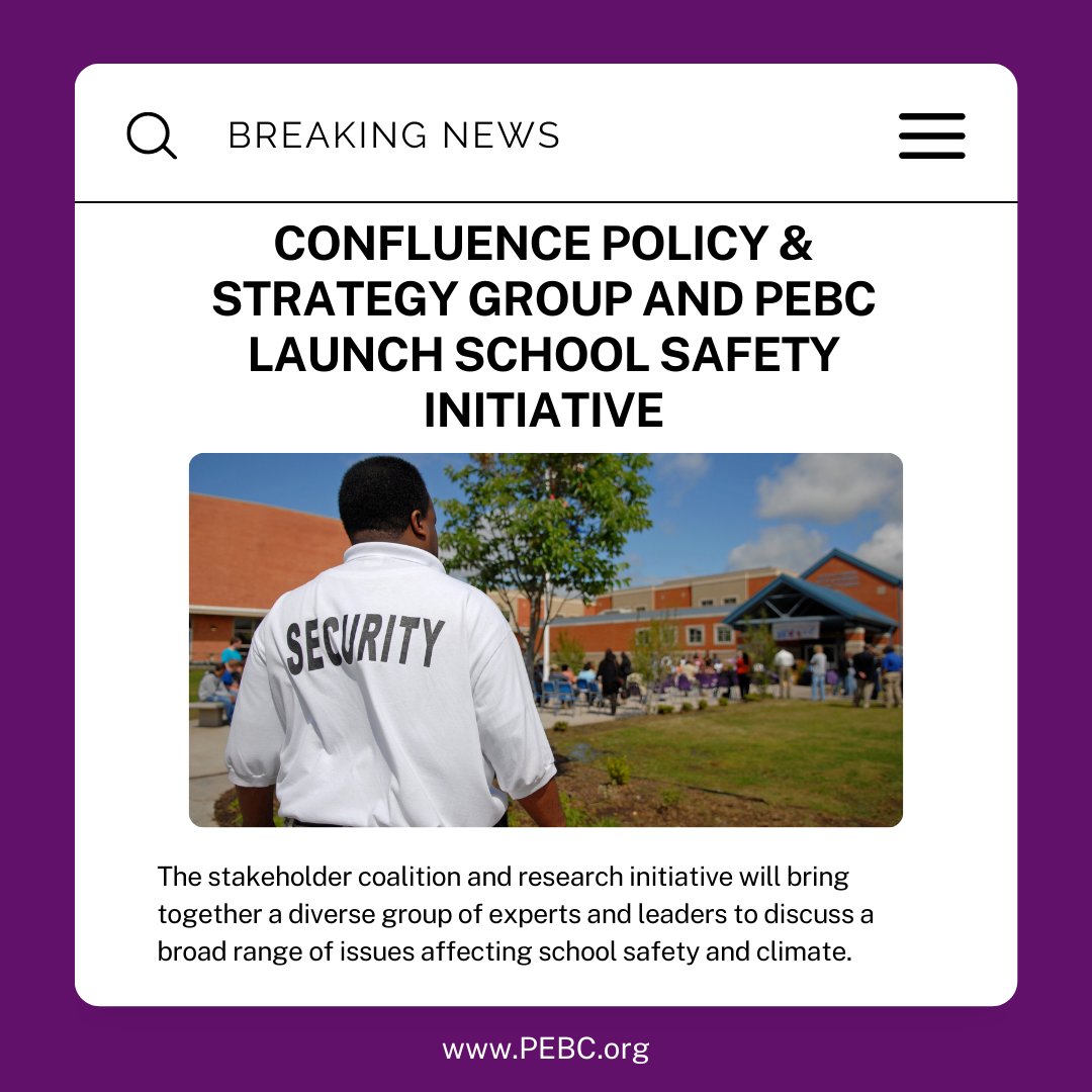 PEBCorg's tweet photo. In response to an outpouring of interest and calls for collaboration, @ConfluencePSG and PEBC are launching the Colorado Safer Schools Initiative. Read more: https://t.co/5pxkP4TIeu #EdColo #COLeg #COPolitics #FullFundEd #SafeSchools #EndGunViolence https://t.co/3lFoz1LVIk